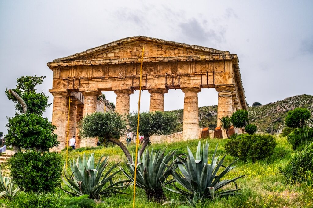 Fasada świątyni Segesta